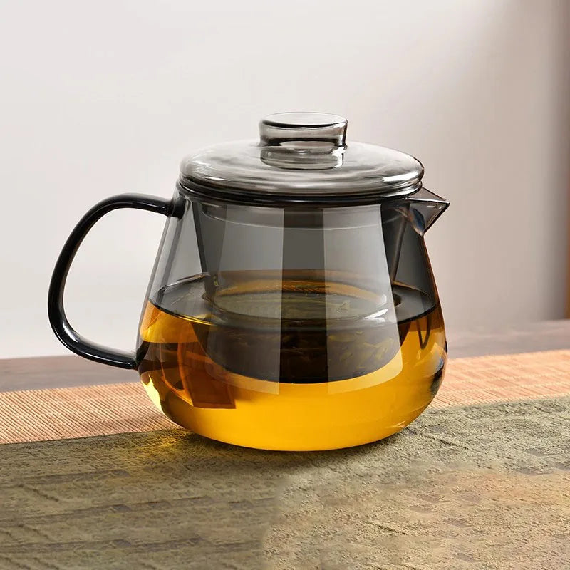 Théière verre borosilicate avec infuseur 1l minimaliste