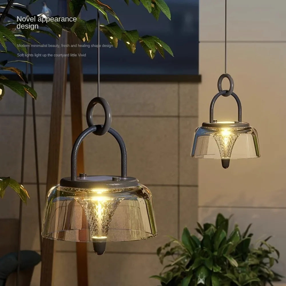lampe de table extérieure solaire étanche en acrylique portable - vue 4 sur 6