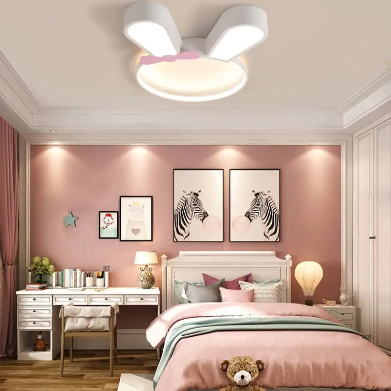 lustre led lapin moderne pour enfants décoration intérieure simple - vue 5 sur 7