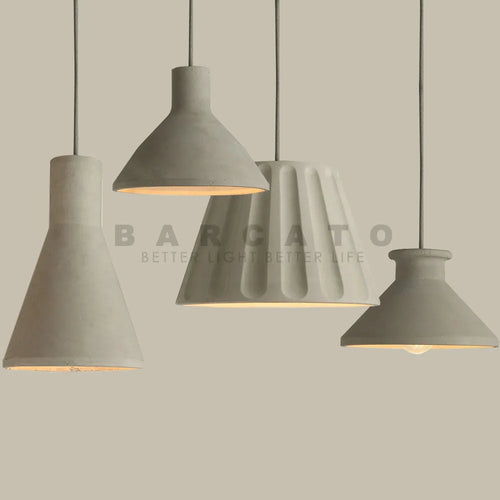 Design LED lustres en ciment suspension LED luminaires américain créatif Vintage lampe salle à manger Restaurant Luminaire