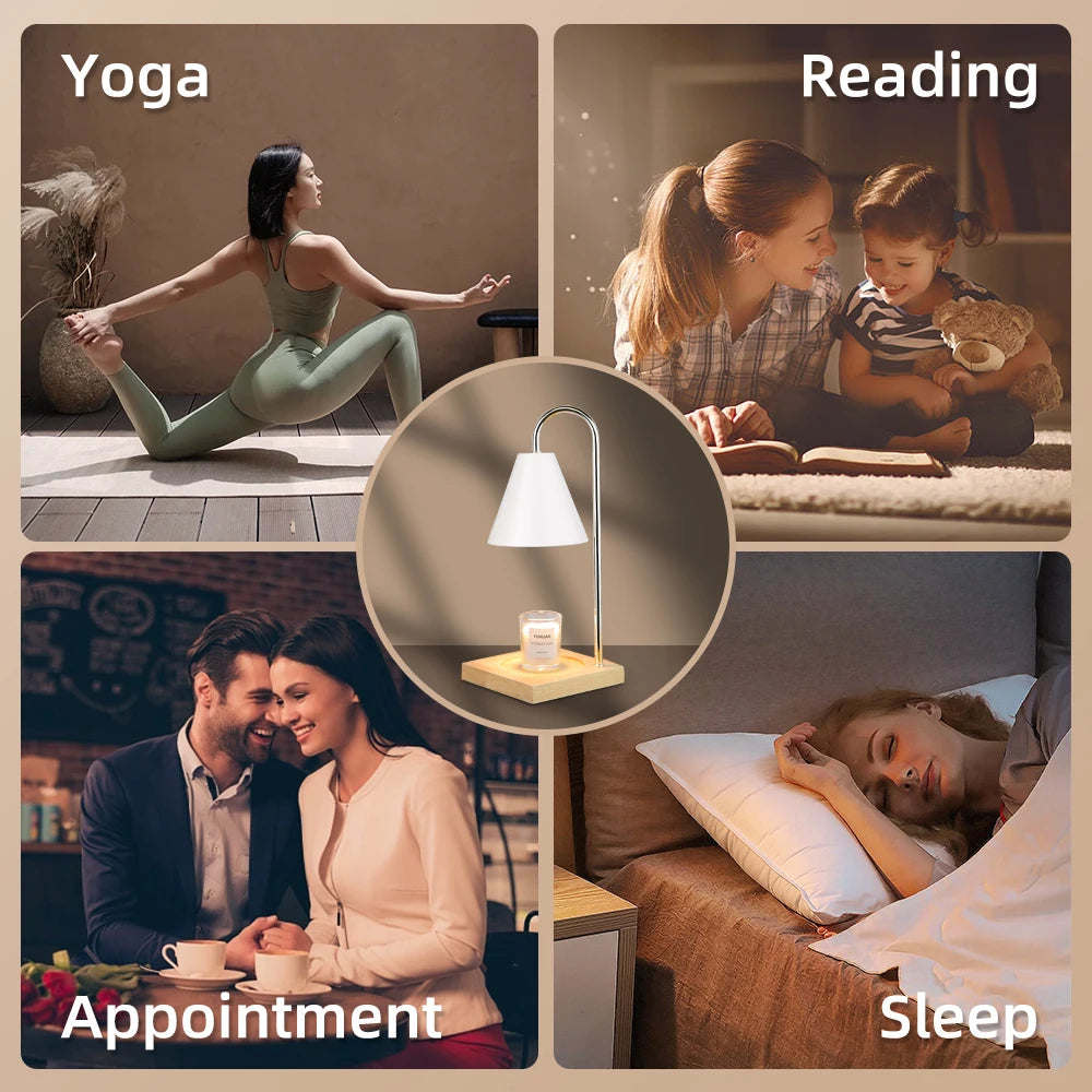 lampe de bureau moderne diffuseur d'aromathérapie avec minuterie - vue 5 sur 12