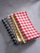 Serviette de table vichy coton style champetre 42cm