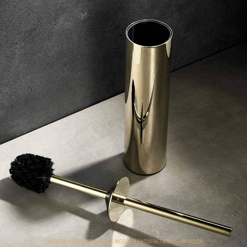 porte-brosse mural en acier inoxydable pour salle de bain