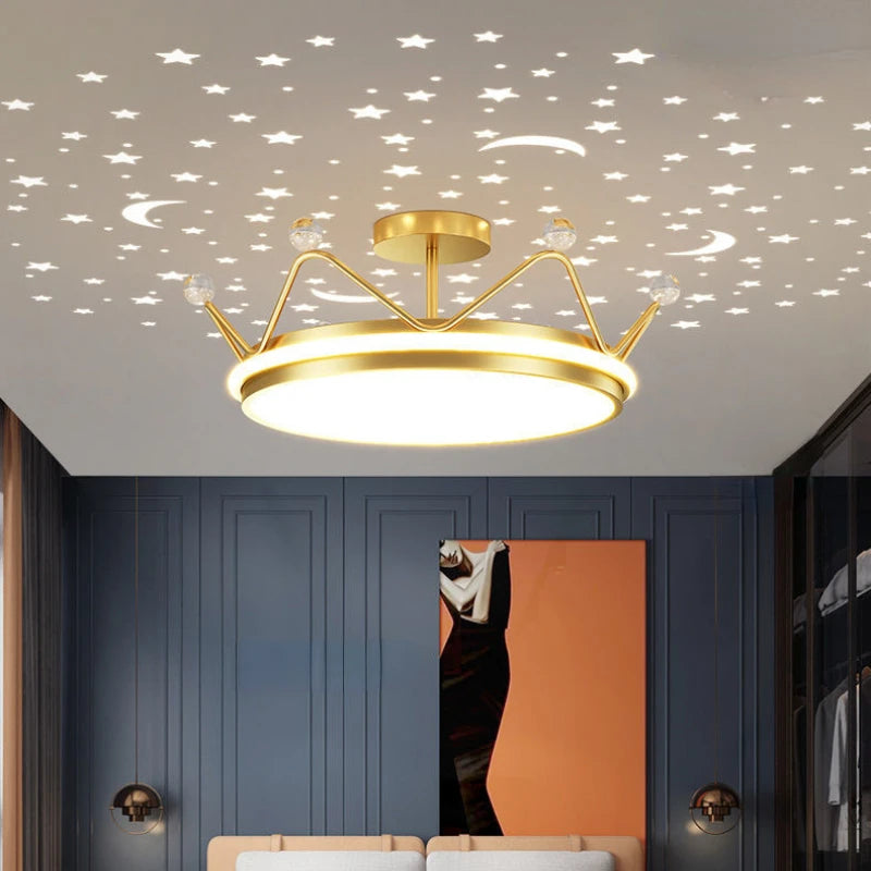 lustre led dimmable étoile lune pour enfants décoration chambre