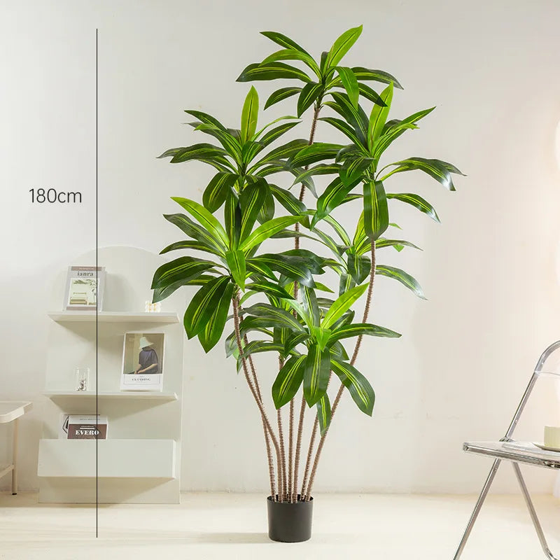 arbre artificiel en pot décoration intérieure verte bois brésilien - vue 6 sur 9