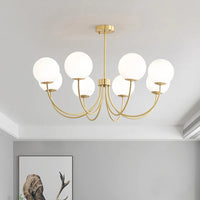 lustre moderne en verre luminaire suspendu