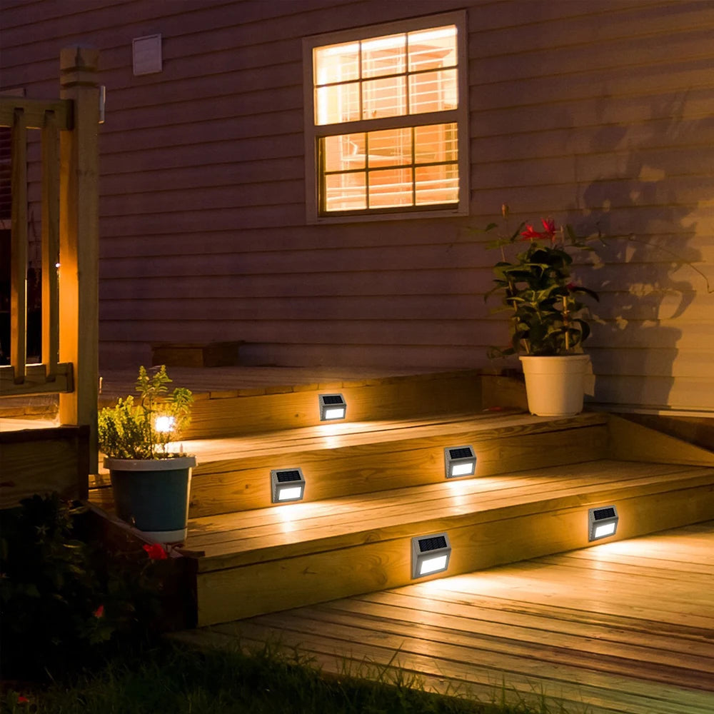 applique murale solaire 3 led capteur mouvement étanche jardin patio 1-4 pièces - vue 6 sur 9