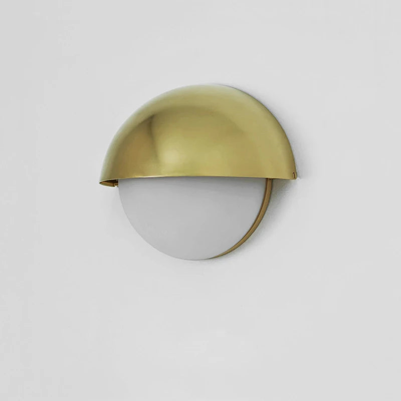 Applique murale Led rétro européenne dorée