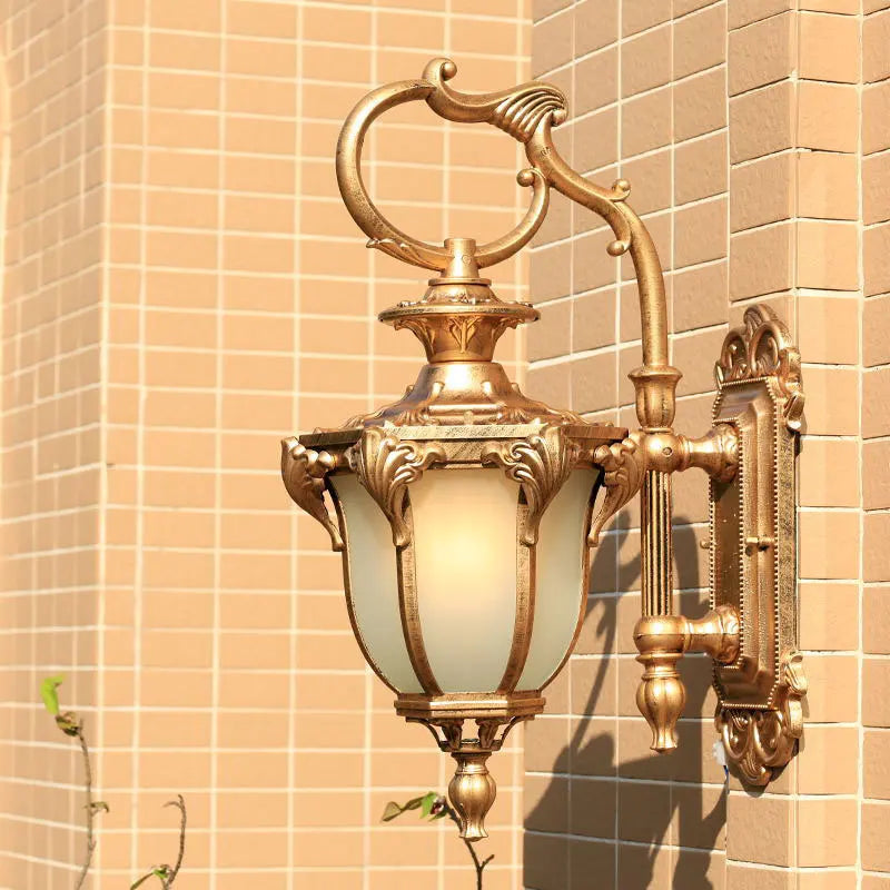 Applique rétro extérieur étanche lampe de balcon décoration allée lampe de jardin applique extérieure LED - vue 3 sur 8
