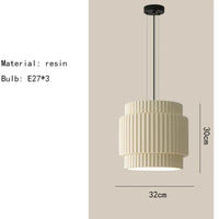 lustre en résine de café avec fil d'ampoule réglable