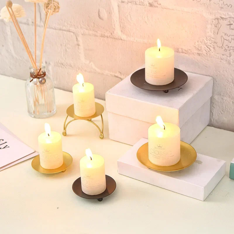 bougeoirs artistiques en fer pour mariage et décoration festive - vue 4 sur 11