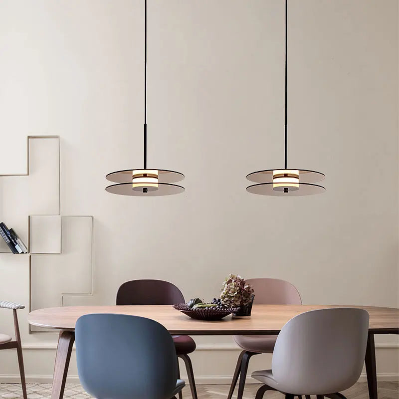 Suspension LED nordiques en verre créatif - vue 5 sur 12