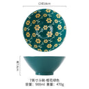 Bol ramen japonais céramique motifs floraux 12l