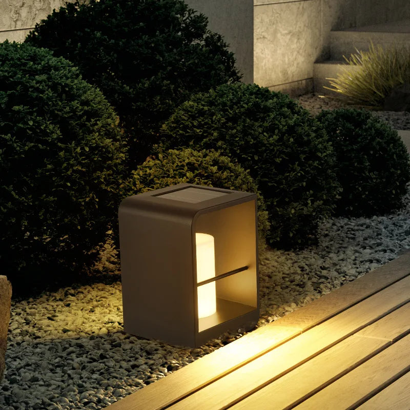 lampe solaire led extérieure étanche pour jardin et cour - vue 6 sur 21