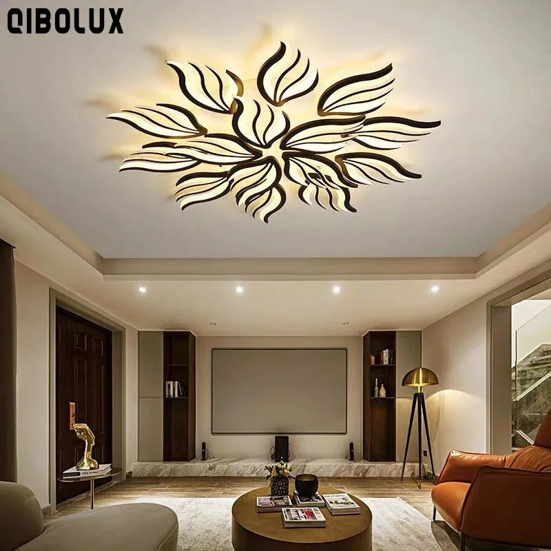 Plafond moderne à LEDs lampe chambre panneau plafonnier RC-dimmable luminaires salon éclairage intérieur salle à manger chambre cuisine - vue 3 sur 18