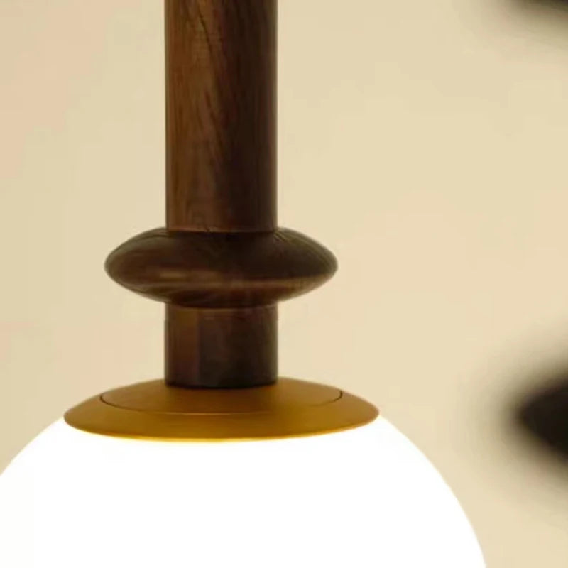 suspension nordiques en verre ampoule rétro cordon réglable - vue 6 sur 8