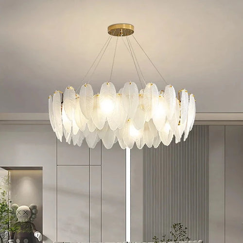 Lustre design moderne en verre