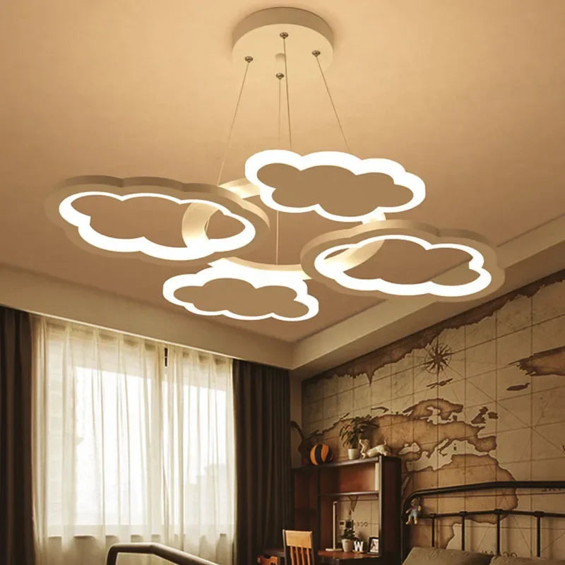 Plafonnier LED suspendu en forme de nuage - vue 4 sur 14