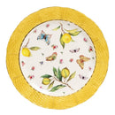 Assiette ceramique motif citron style mediterraneen cuisine