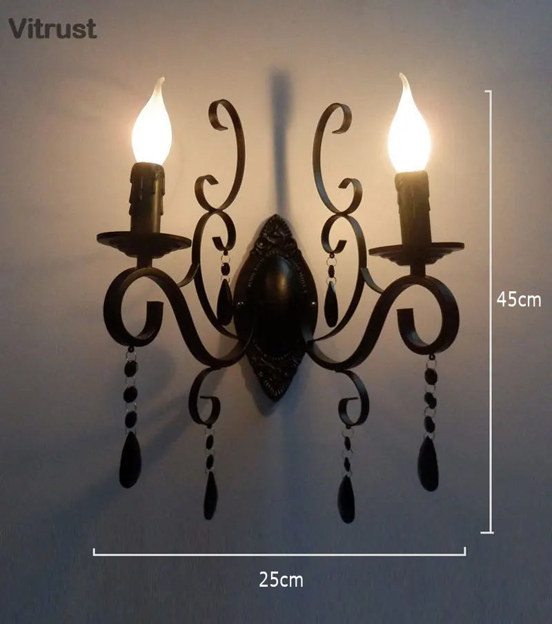 Applique murale Vintage en cristal - vue 7 sur 10