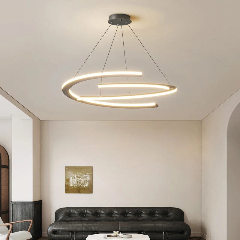 Lustre moderne pour salon - vue 7 sur 8