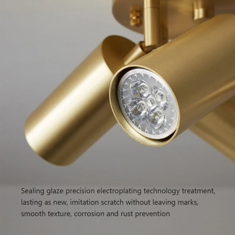plafonnier led moderne avec projecteurs luminaire09 - vue 6 sur 9