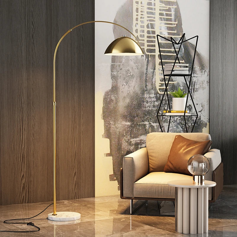 lampadaire led de luxe en marbre de styliste italien - vue 4 sur 8
