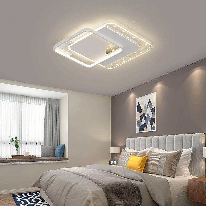 plafonnier moderne à leds pour éclairage intérieur décoratif - vue 5 sur 20