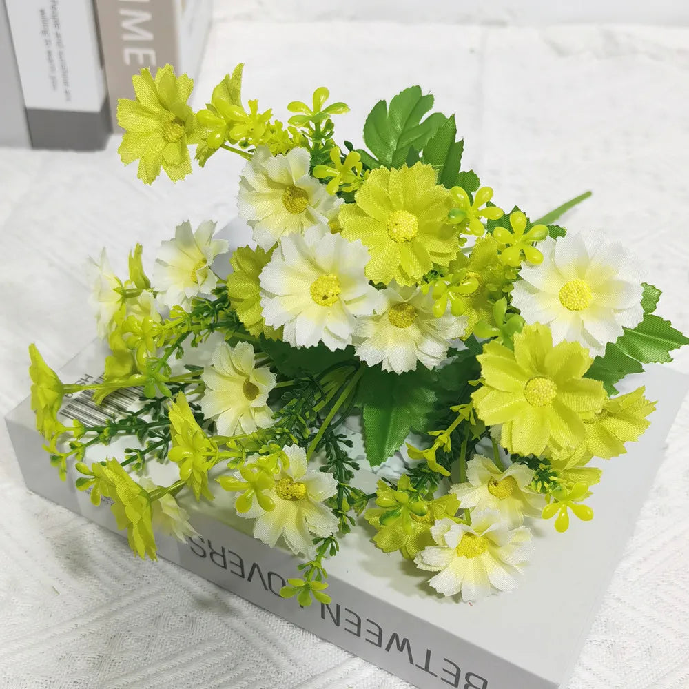 lot de fleurs artificielles résistantes aux uv pour décoration extérieure - vue 8 sur 16