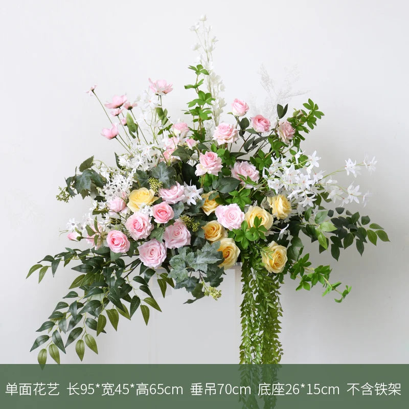 arrangement de fleurs artificielles pour décoration de mariage et événements