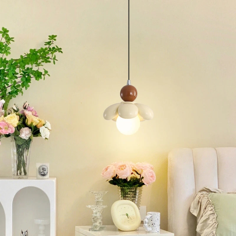lustre suspension moderne en forme de fleur pour restaurant - vue 5 sur 7