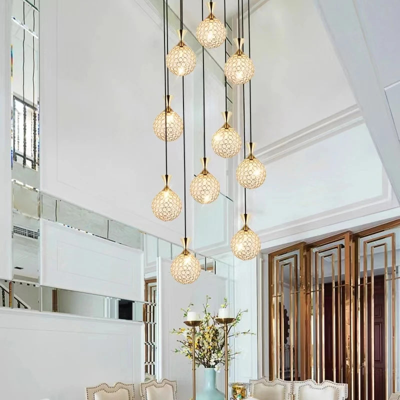 suspension moderne en cristal pour intérieur élégant - vue 7 sur 6