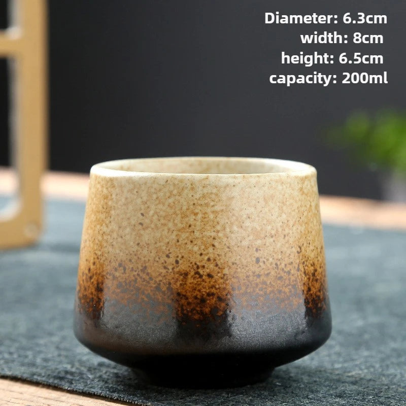 Tasse à thé japonaise raku artisanale style kungfu