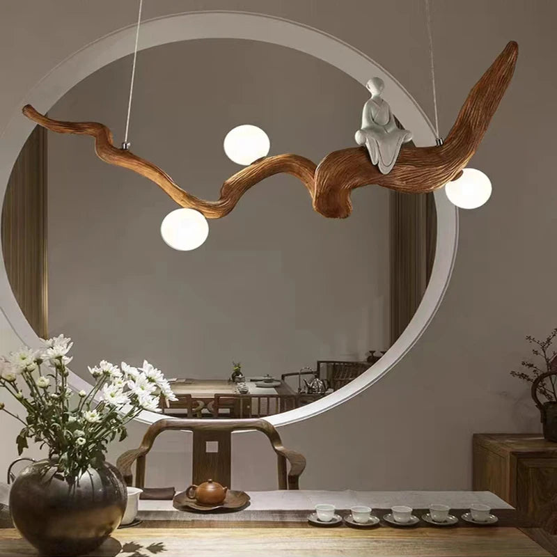 suspension en résine zen style chinois pour décoration intérieure