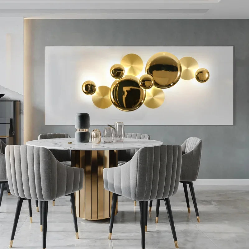 applique murale led moderne luxe nordique pour tv fond