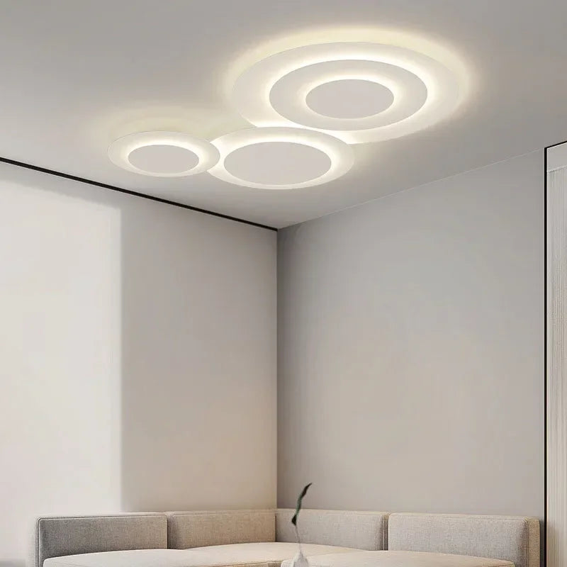 Plafonnier LED minimaliste au design moderne - vue 7 sur 16