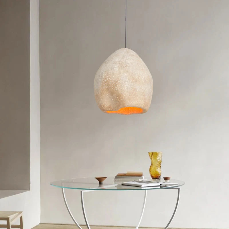 Wabi Sabi nordique LED Lustre salle à manger lampes suspendues Lustre barre suspension lampe décor à la maison Loft luminaire suspendu - vue 5 sur 9