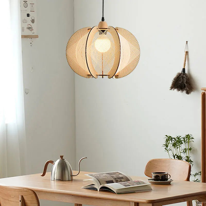 suspension en tissu et bois pour magasin et hôtel - vue 4 sur 10