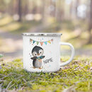 Mug enfant personnalisé avec animal style dessin enamel