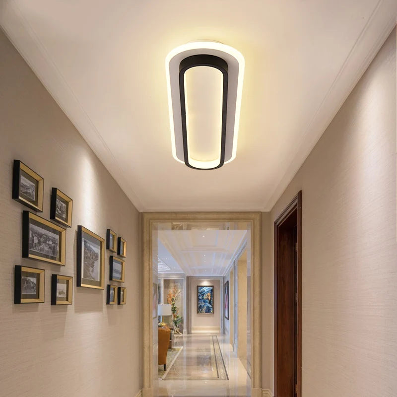 lustre nordique led simple moderne créatif balcon - vue 7 sur 24