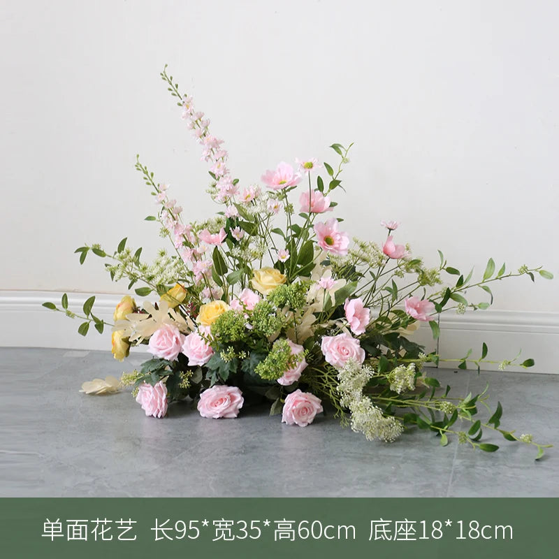 arrangement de fleurs artificielles pour décoration de mariage et événements