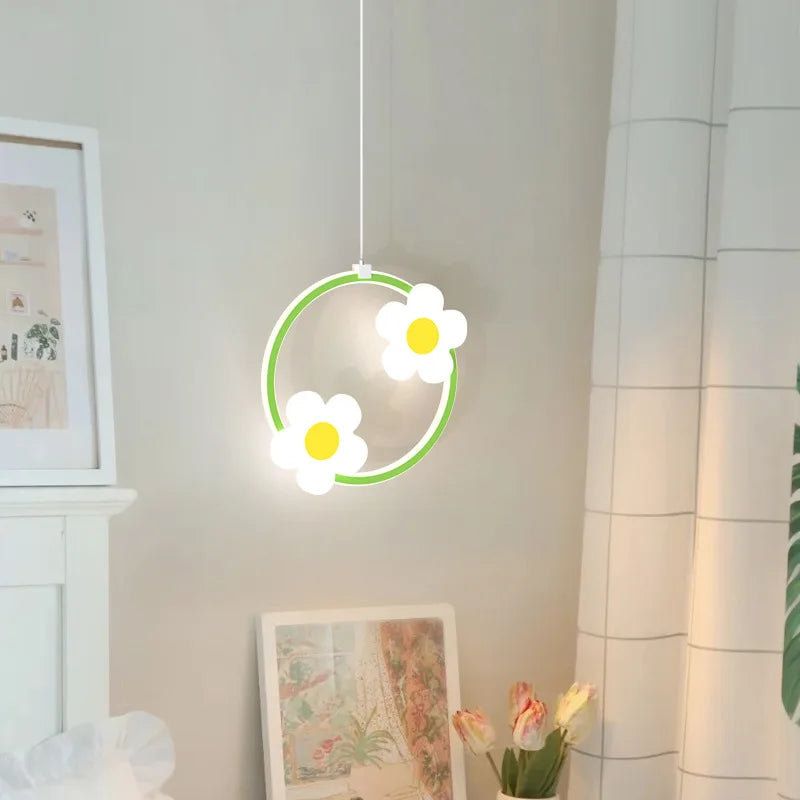 lustre fleur suspension pour fille chambre de bébé - vue 2 sur 9