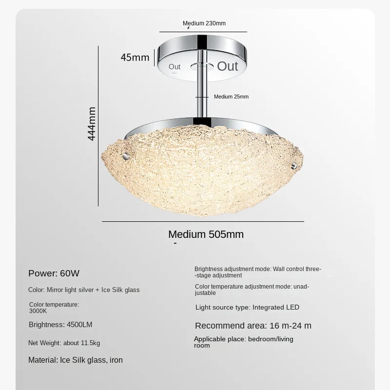 suspension moderne en acier inoxydable avec barre en cristal minimaliste - vue 10 sur 9
