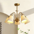 Lustre de style français rétro en céramique blanche