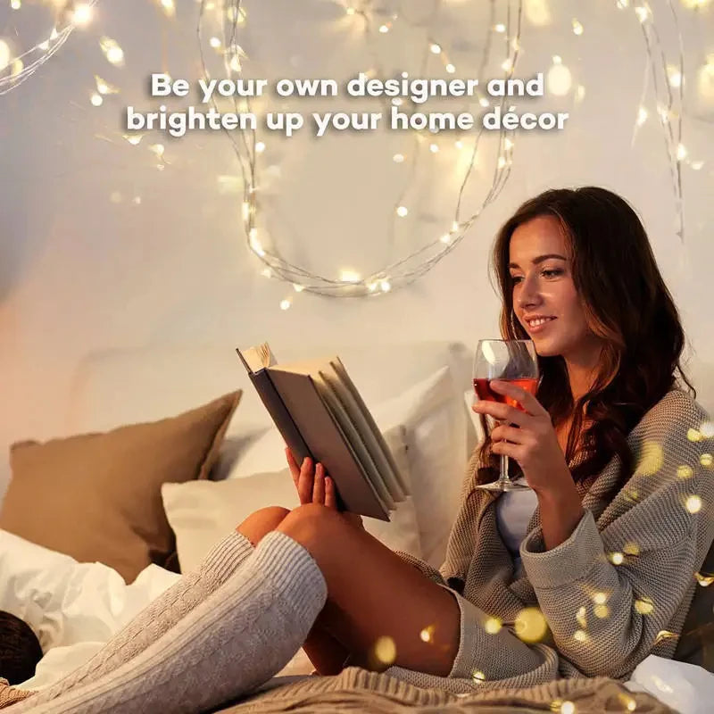 guirlande lumineuse LED à piles pour décorations de fête - vue 7 sur 9