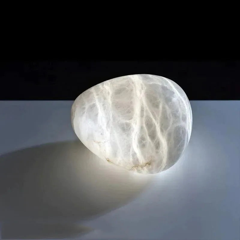 Suspension led en gypse flocon de neige avec texture marbre - vue 5 sur 10