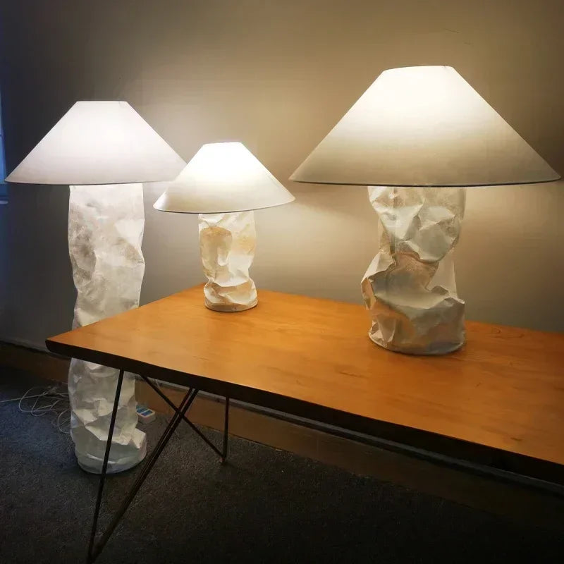 lampe à poser de luxe style wabi-sabi nordique design créatif