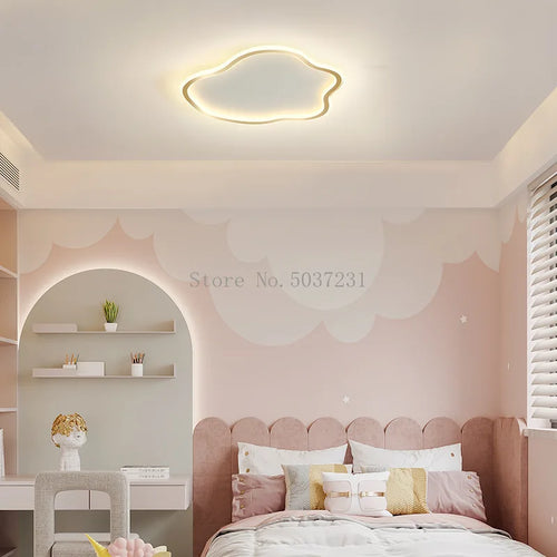 plafonnier led ultramince créatif en forme de nuage