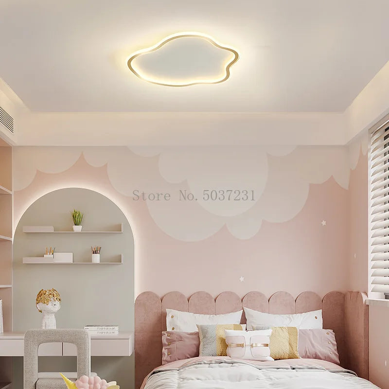 plafonnier led ultramince créatif en forme de nuage - vue 4 sur 5