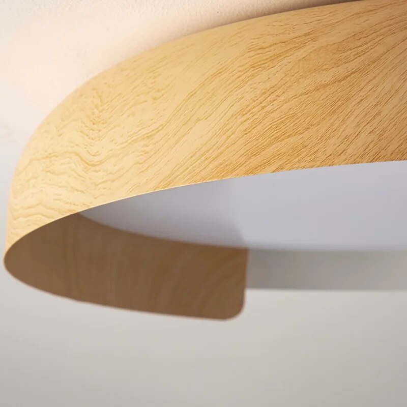 Plafonnier LED Style bois nordique - vue 5 sur 9